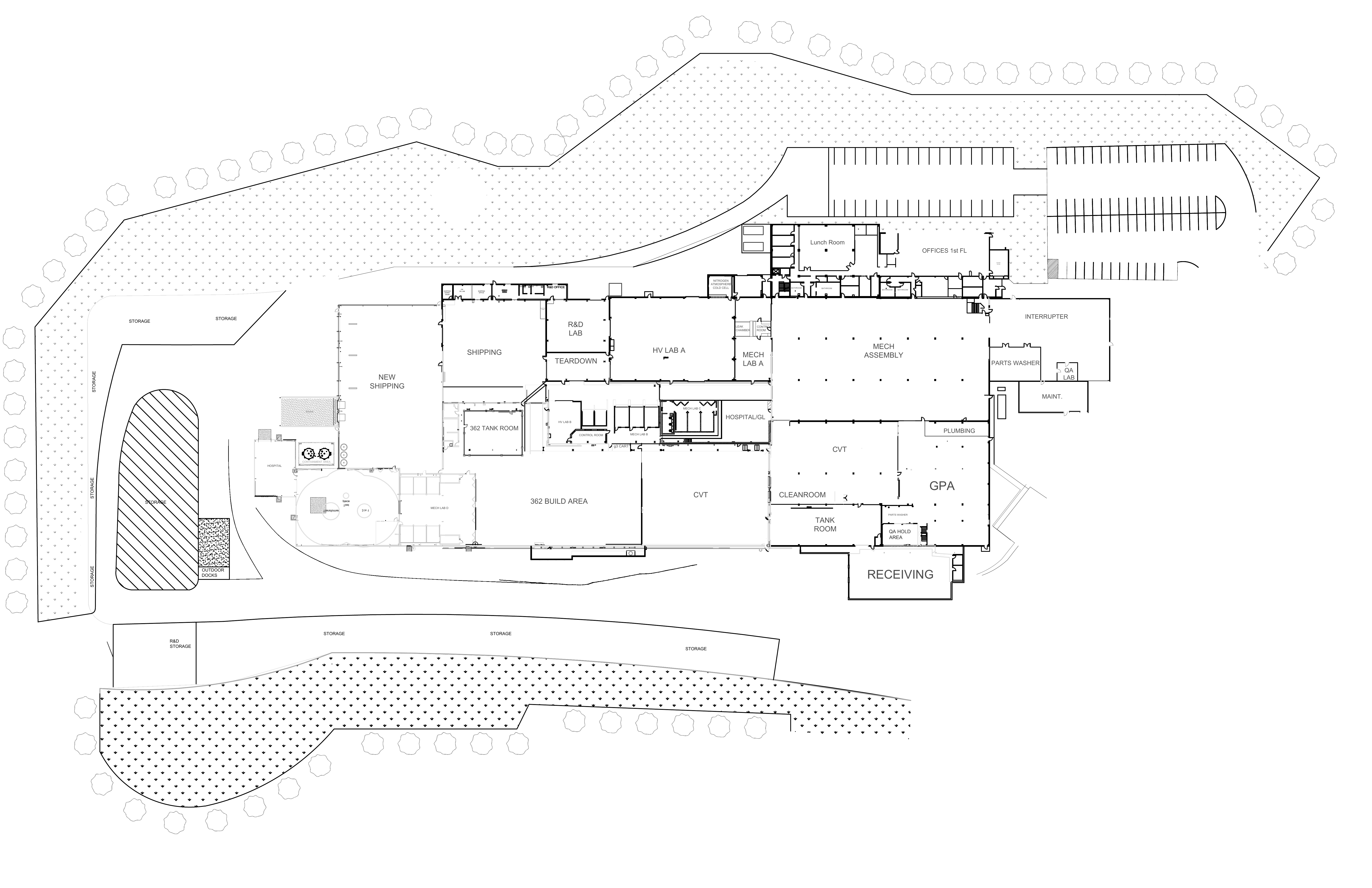 Facility floor plan